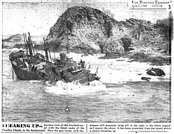 SS Henry Bergh - Broken in pieces after 3 days